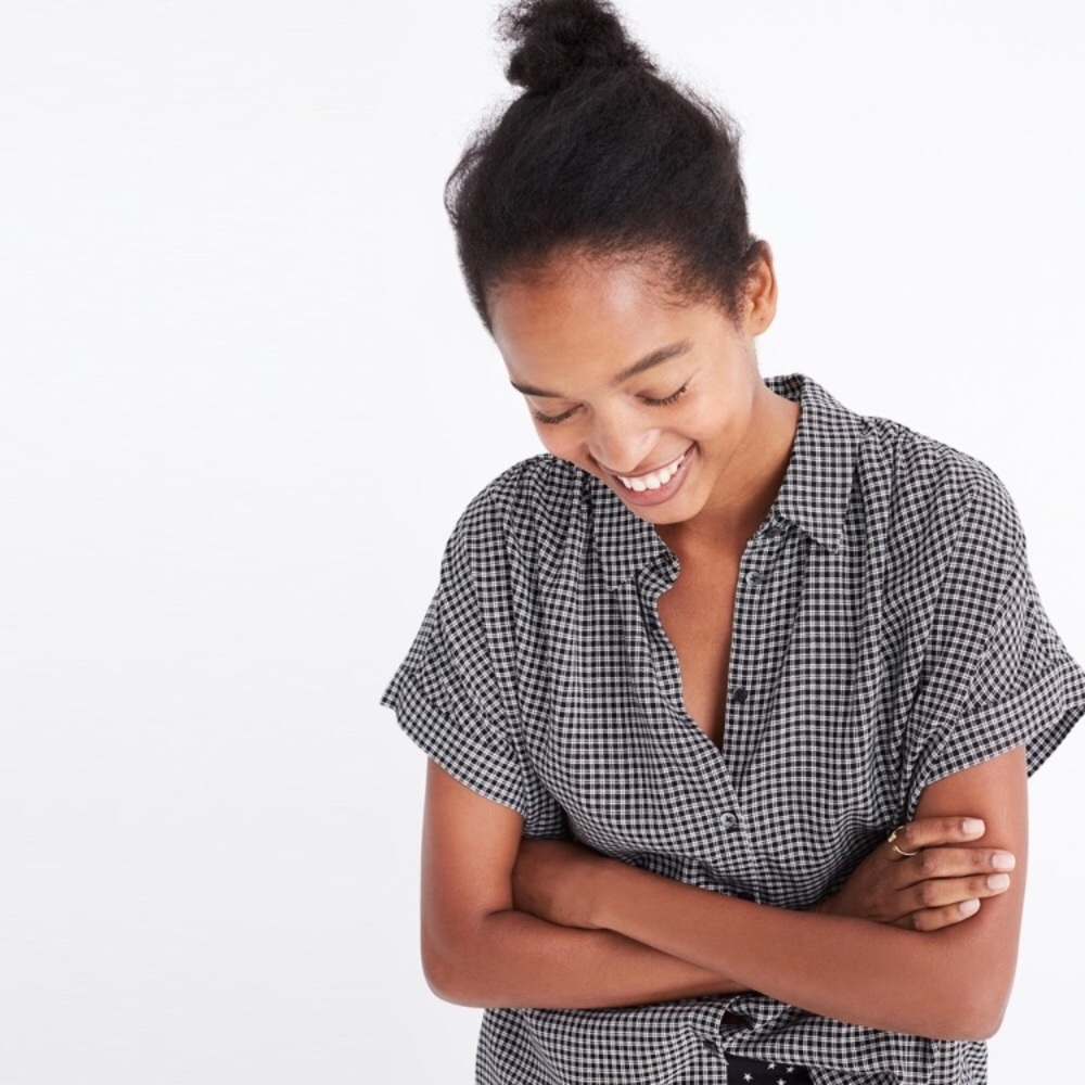Madewell central shirt in Haden plaid